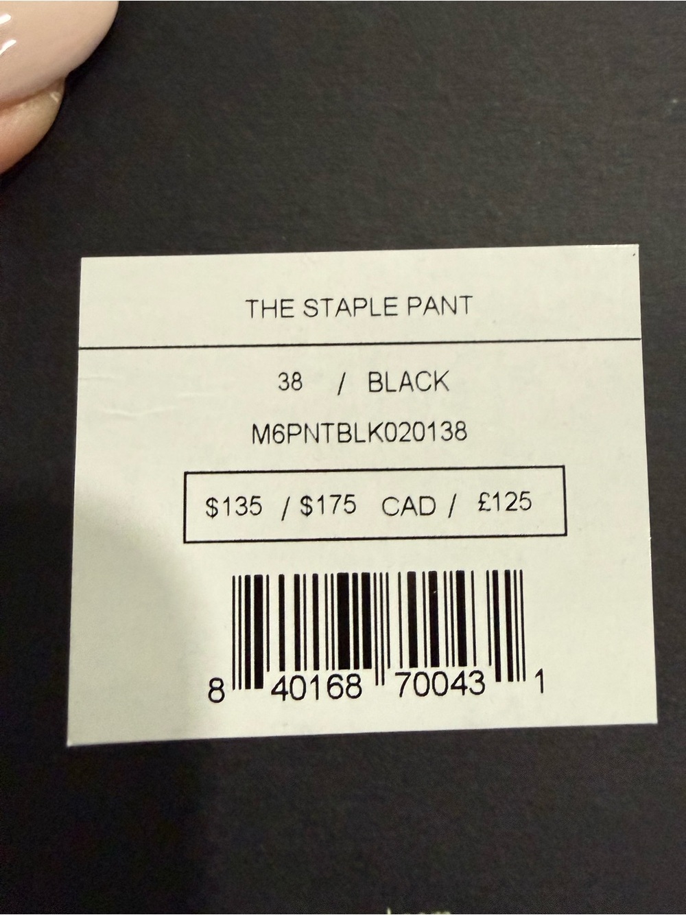 Away Men's Straight Jeans in Black - Picture 7 of 9